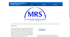 Desktop Screenshot of managedrecoverysystems.net