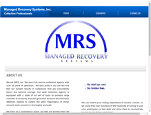 Tablet Screenshot of managedrecoverysystems.net